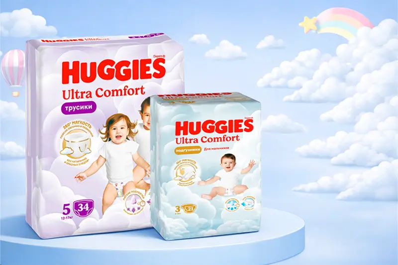 Трусики-подгузники Huggies Ultra Comfort Трусики-подгузники Huggies Ultra Comfort
