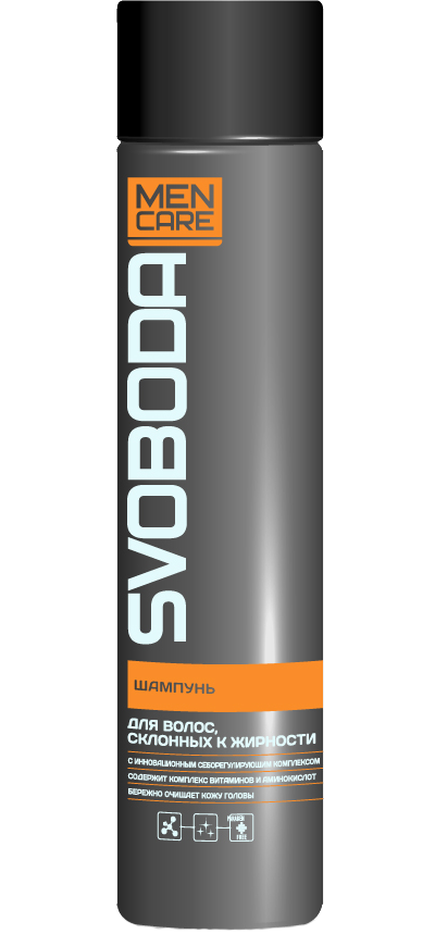 SVOBODA MEN CARE шампунь для волос склонных к жирности во флаконе 300 мл