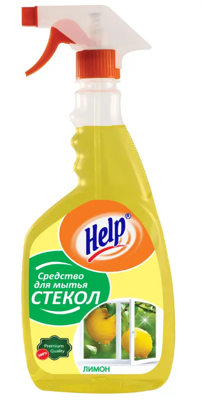Help средство для мытья стёкол лимон с курком 0,75 л