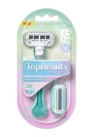 TopBeauty Paris женская бритва 4 лезвия совместима с venus