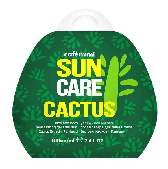 Cafe Mimi гель после загара для лица и тела Увлажняющий 100мл