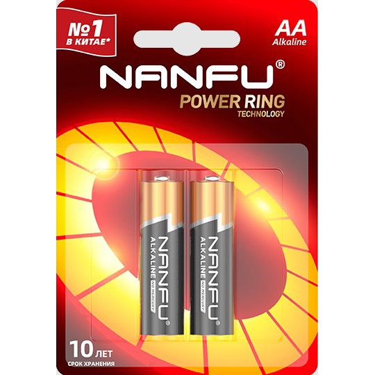 Nanfu Батарейка щелочная AA (2шт.)