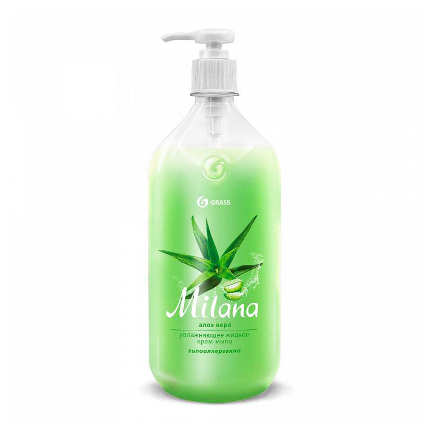 Grass Milana жидкое крем мыло для рук алоэ вера с дозатором 500 мл