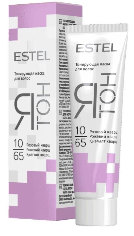 Estel ятон тонирующая маска для волос 10/65 розовый кварц