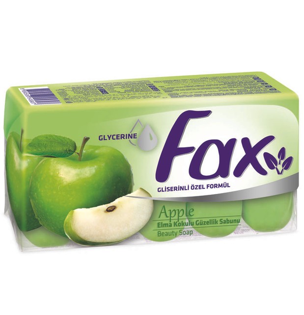 Туалетное мыло FAX FRUITY ЯБЛОКО, 5*70г