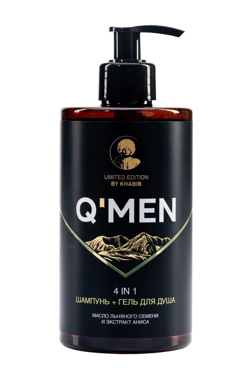 Q’men шампунь 4 в 1 мужской, 410 мл