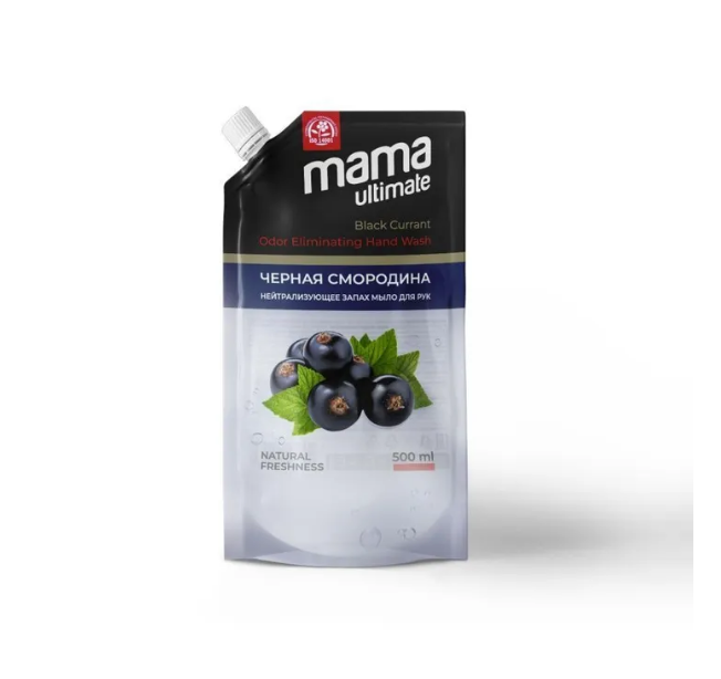 Mama Ultimate мыло для рук черная смородина 500 мл дой пак