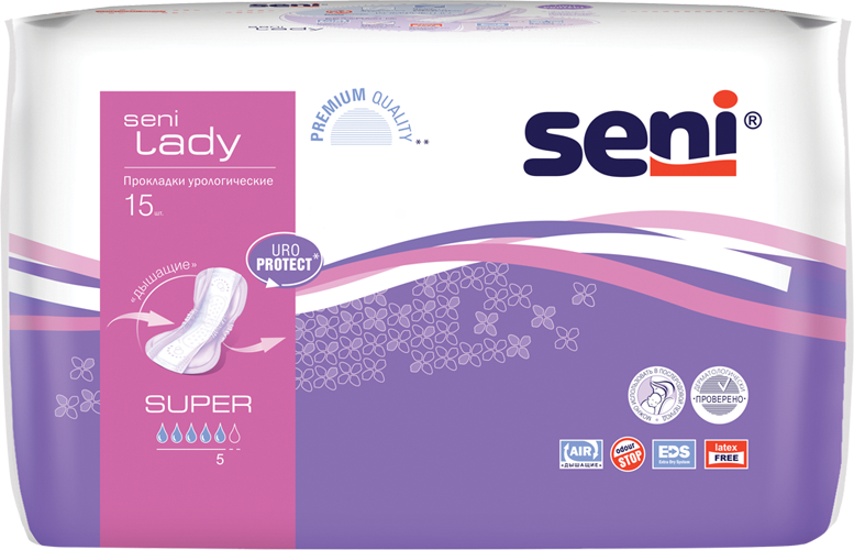 Прокладки урологические BELLA SENI LADY Super 15шт
