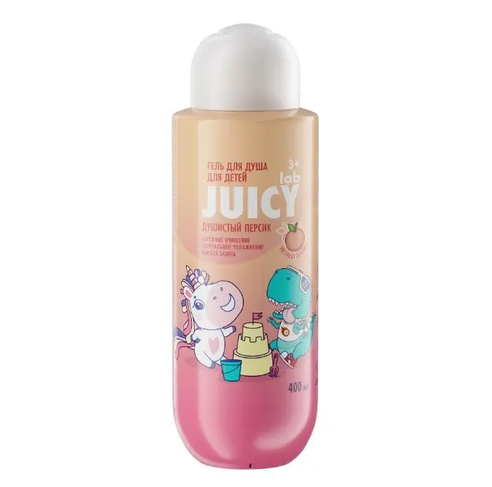 Juicy lab детский гель для душа душистый персик 400 мл