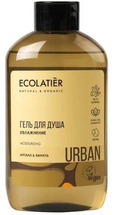 Ecolatier гель для душа увлажнение аргана ваниль 600 мл