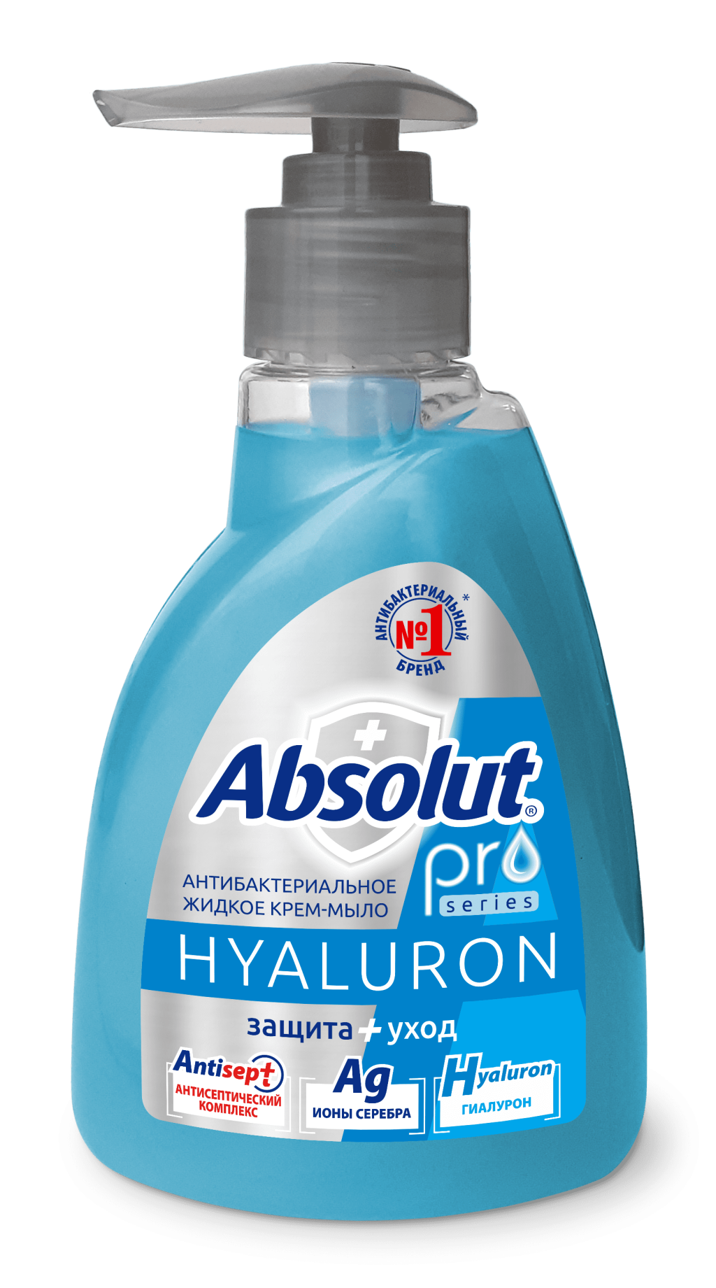 ABSOLUT PRO жидкое мыло серебро гиалурон 250 г