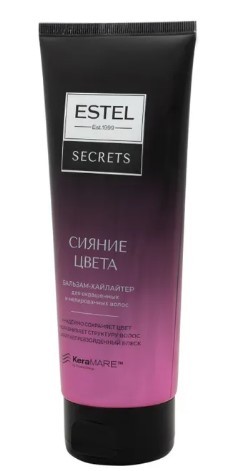Estel secrets сияние цвета бальзам хайлайтер для окрашенных и мелированных волос 200 мл