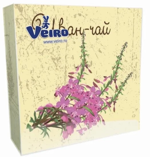 Veiro салфетки 3 слойные с рисунком иван чай 33*33 20 листов