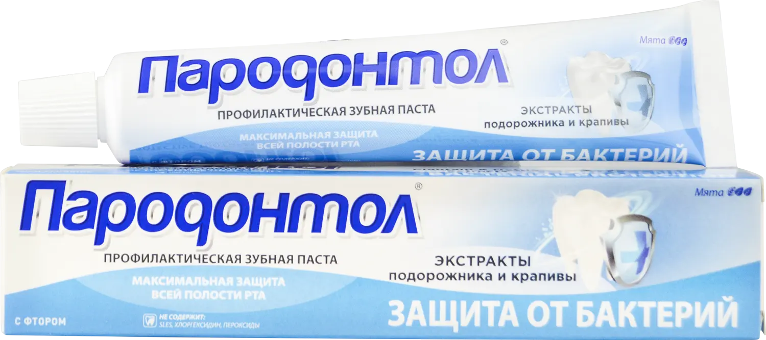 Пародонтол зубная паста антибактериальная защита 63 г