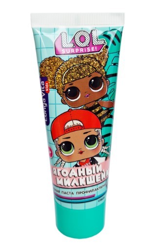Лонга Вита дет зуб паста профилакт lol surprise ягодный милкшейк для детей от 3 лет
