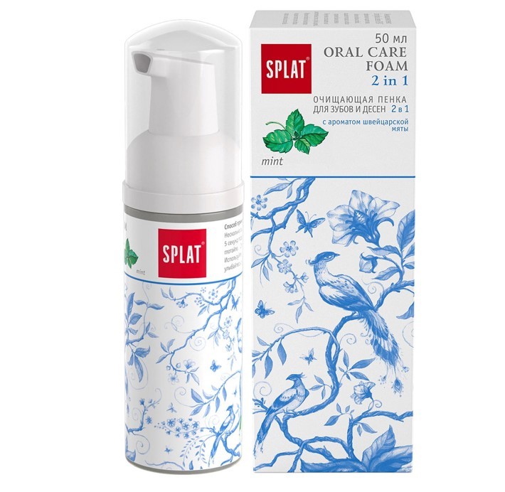 Splat пенка очищающая для полости рта Мята 50мл