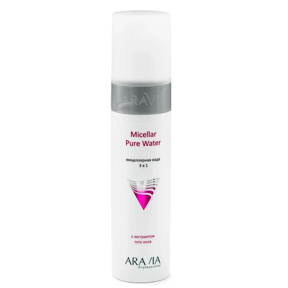 Aravia Professional Мицеллярная вода 3 в 1 Pure с экстрактом готу кола 250 мл