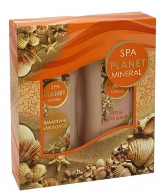 Spa planet  mineral пн шампунь 250  гель ддля душа 250 жен
