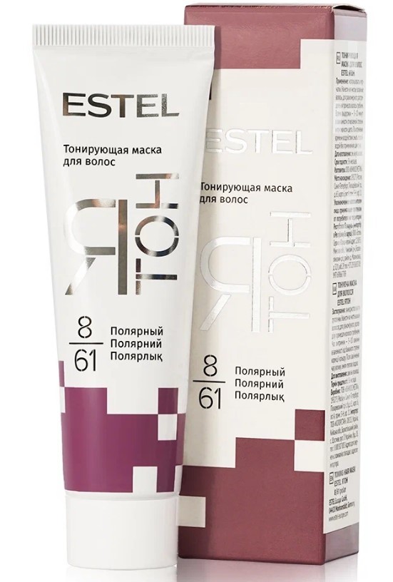 Estel ятон тонирующая маска для волос 8/61 полярный