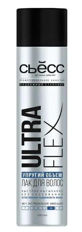 Съёсс лак для волос экстрасильной упругой фиксации ultra 400 мл