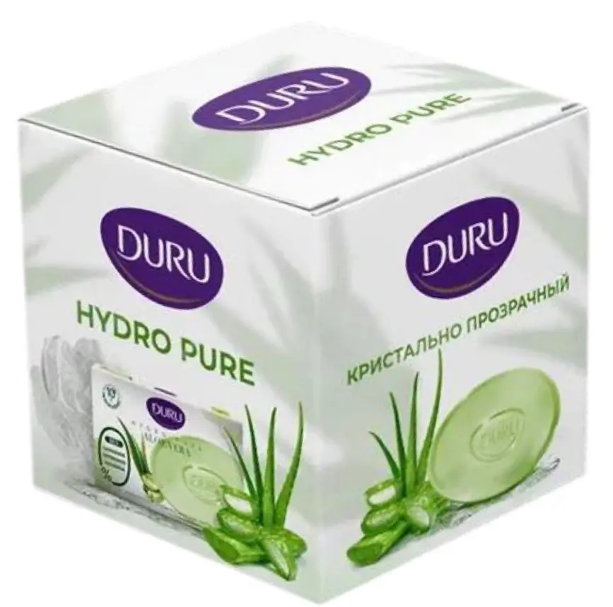 Duru подарочный набор pure мыло 106 г алоэ+ мочалка