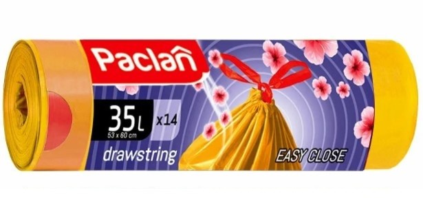 Paclan мешки для мусора с тесьмой Aroma 35л 14шт