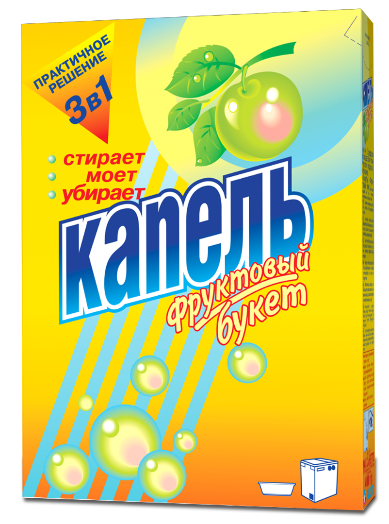 Капель стиральный порошок фруктовый букет 400г