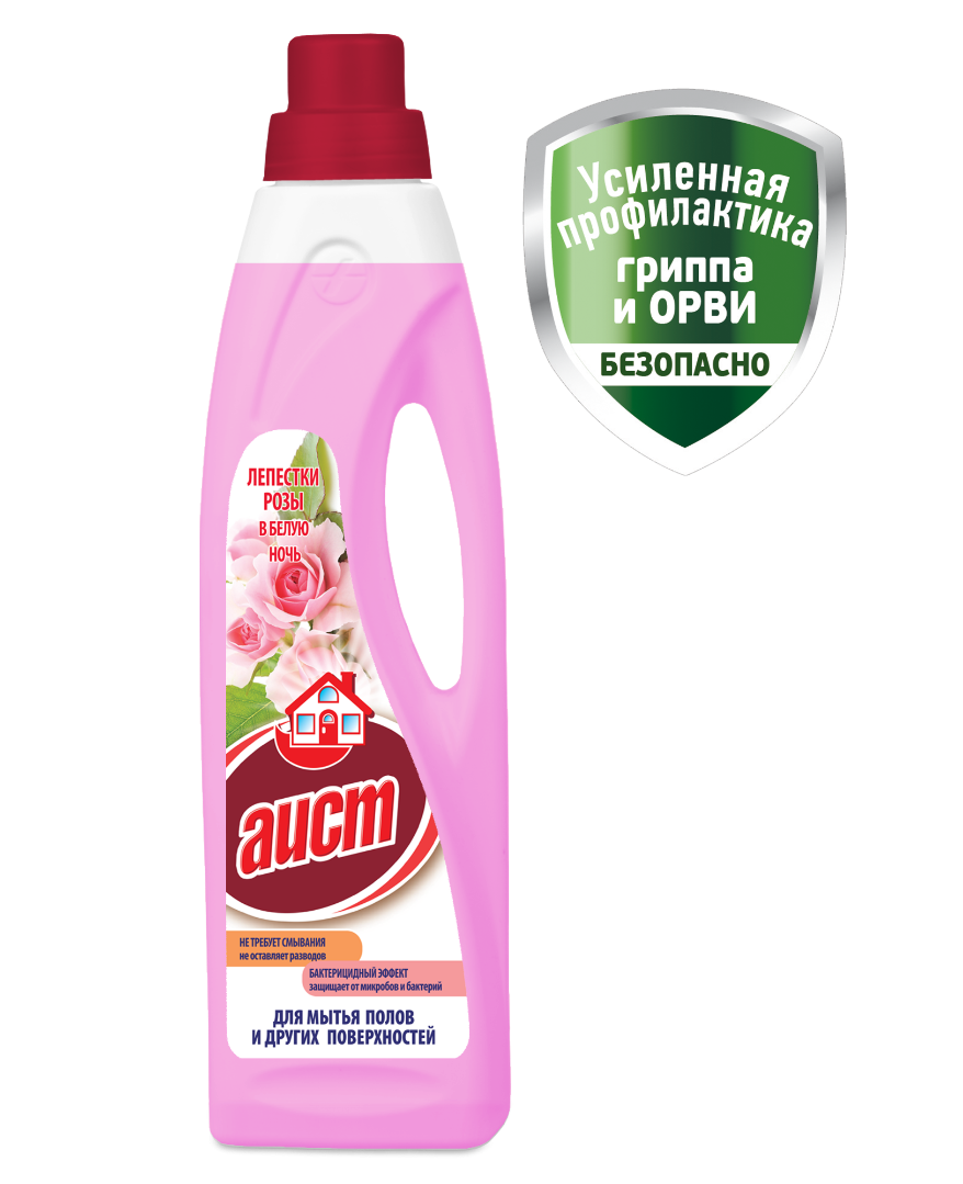 Аист жидкое средство для полов лепестки розы 950мл