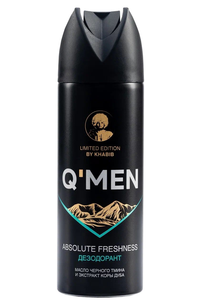 Q'men дезодорант мужской абсолютная свежесть, 200 мл