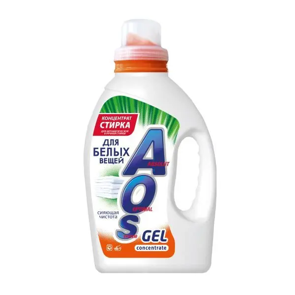 AOS гель для стирки для белых вещей 1300 г new