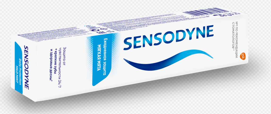 Sensodyne зубная паста ежедневная защита 65г