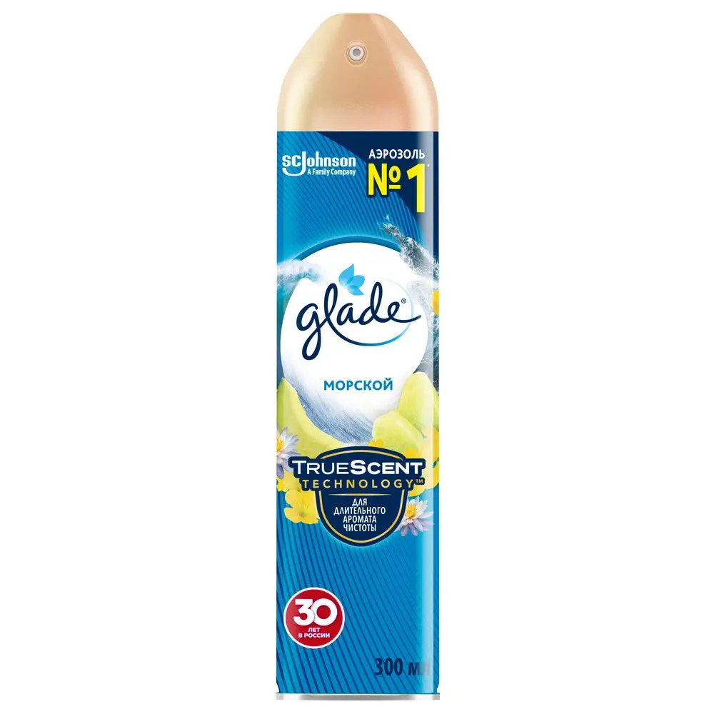 Glade освежитель воздуха аэрозоль морской 300 мл