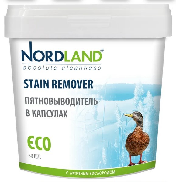 Nordland пятновыводитель в капсулах с активным кислородом 30шт