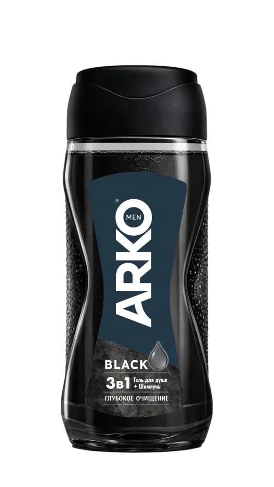 Arko men гель для душа и шампунь для волос 2 в1 black 260 мл
