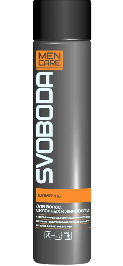 SVOBODA MEN CARE шампунь для волос склонных к жирности во флаконе 300 мл