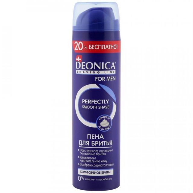 Deonica for men пена для бритья Комфортное бритье 95мл