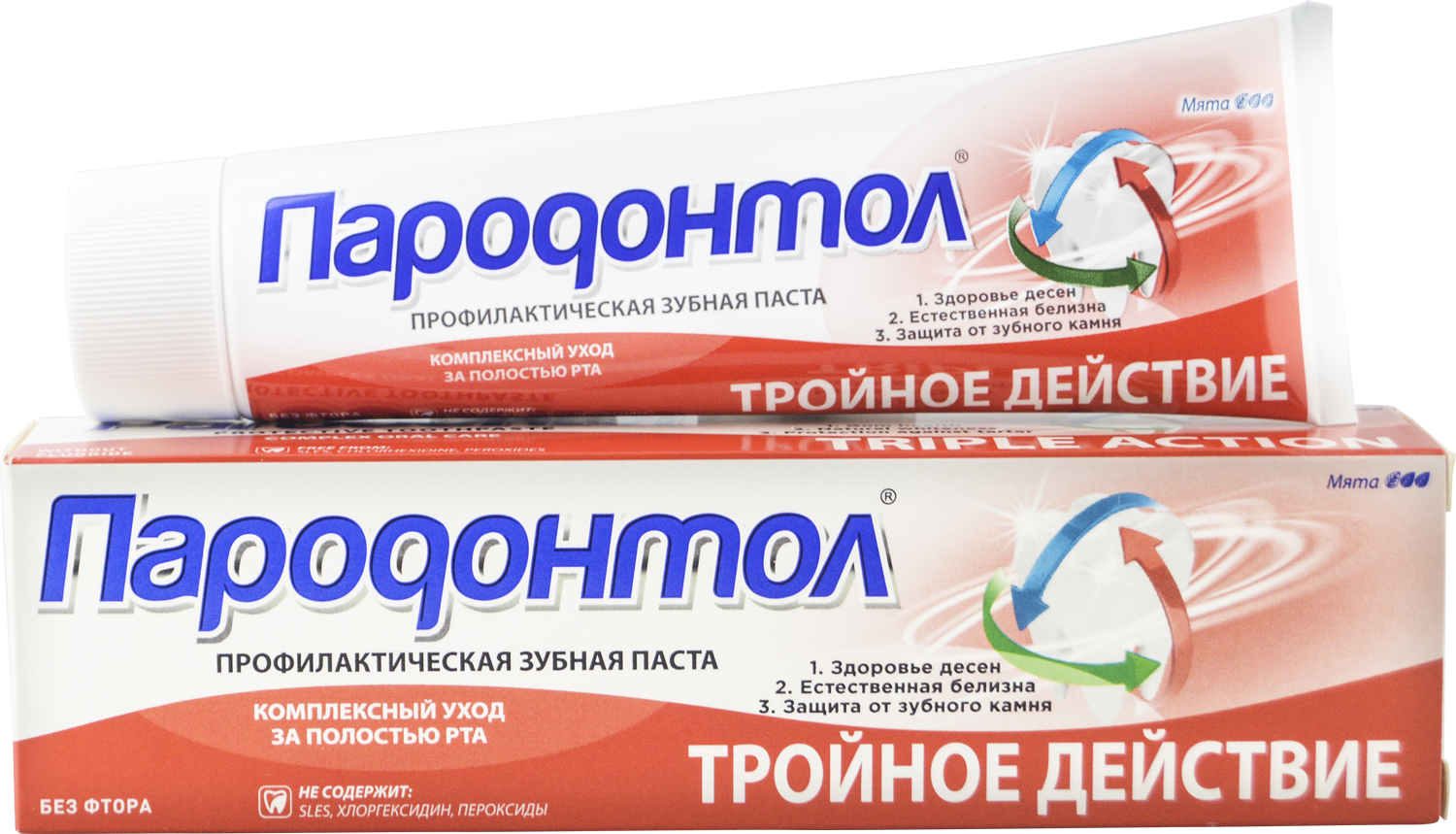 Пародонтол зубная паста тройное действие 124 г