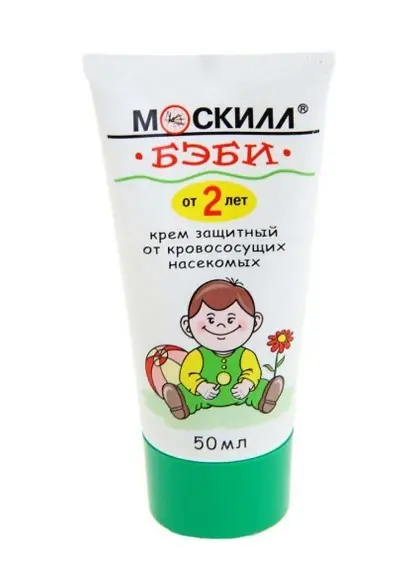 Москилл беби крем от комаров защитный детский с 2-х лет 50мл
