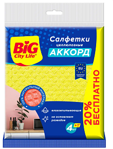 BIG City салфетки целлюлозные аккорд 5 шт промо