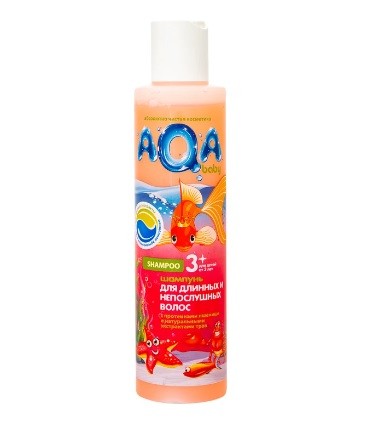 AQA Baby Kids Шампунь для длинных и непослушных волос 210мл
