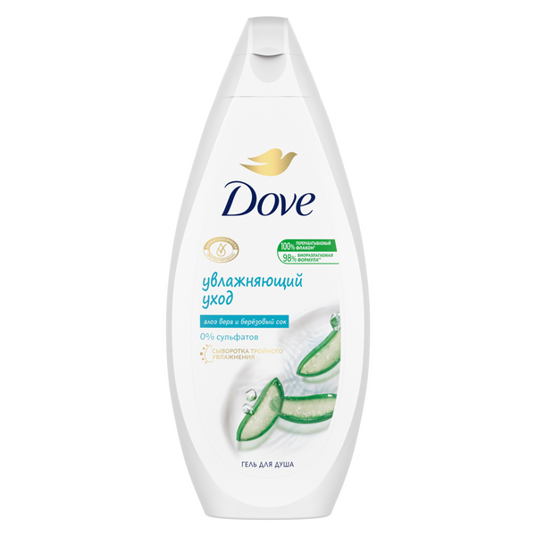 Dove гель для душа с алоэ вера и  берёзовым соком 250 мл
