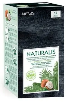 Naturalis стойкая крем краска для волос 1.0 BLACK насыщенный чёрный