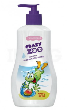 ВЕСНА Жидкое крем-мыло 'CRAZY ZOO' манго фреш, 280г