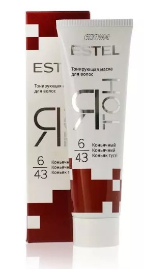 Estel ятон тонирующая маска для волос 6/43 коньячный