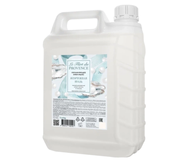 Le Flirt Du Provence увлажняющее крем мыло жемчужная вуаль 5 л