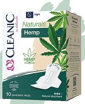 Cleanic Naturals Organic Cotton& Прокладки гигиенические ночь 3* 10 шт