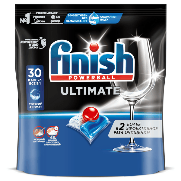 Finish капсулы для посудомоечный машин ultimate 30 шт