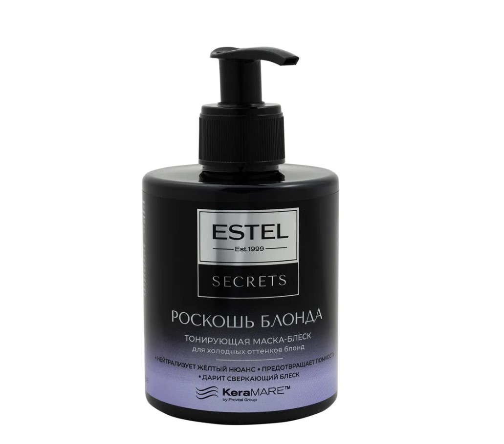 Estel secrets роскошь блонда тонирующая маска блеск для холодных оттенков блонд 275 мл