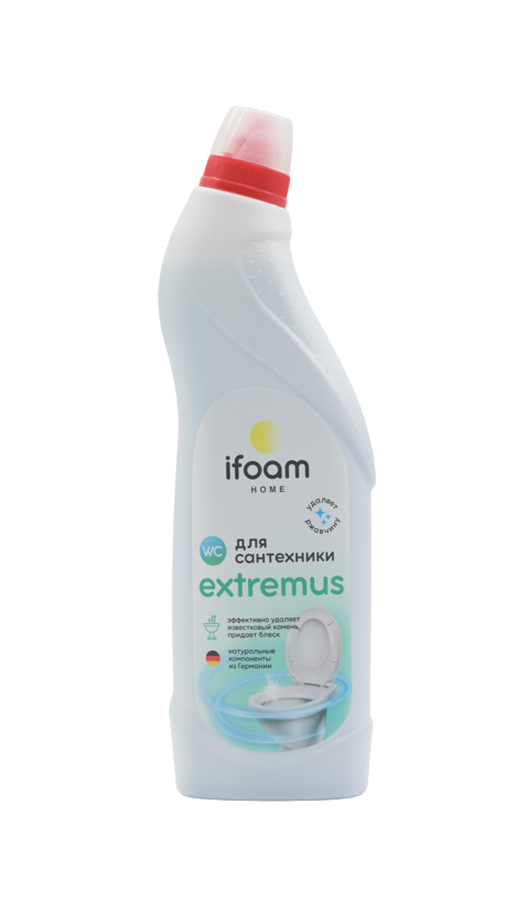 ifoam extremus wc универсальный чистящий гель для сантехники на основе кислоты 750 мл