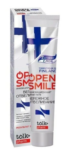 ВЕСНА Tolk зубная паста open smile инновационная traditions of finland 100 г в пенале